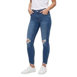 GAP Denim Distressed Dark Wash Universal Legging Skinny Jeans Size 10/30